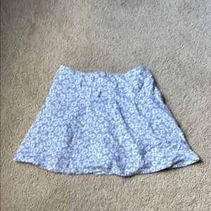 Floral Blue Skirt